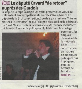 article Gazette voeux